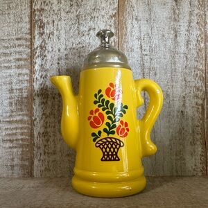 Vintage 1970s Avon Koffee Klatch perfume or bath oil bottle Grannycore empty